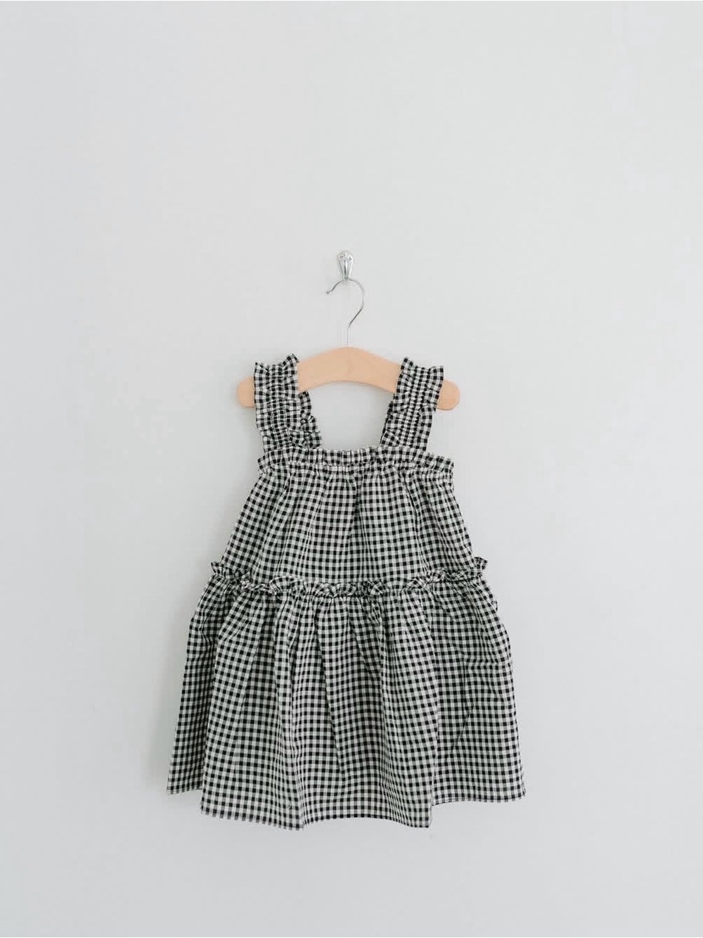 Gingham Scrunch Dress